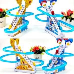 Funny Penguin Climbing Stairs Music Toys for Children
