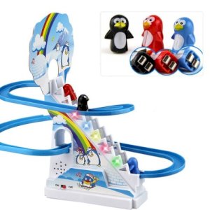 Funny Penguin Climbing Stairs Music Toys for Children