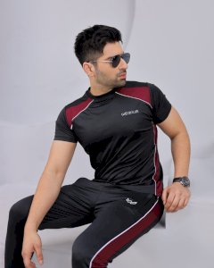 Men Summer Tracksuit T-Shirt Trouser Set