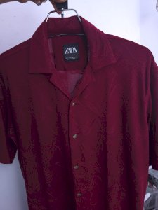 Casual Half Shirt (Merun Color) for man