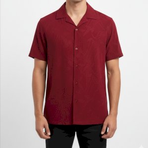 Casual Half Shirt (Merun Color) for man